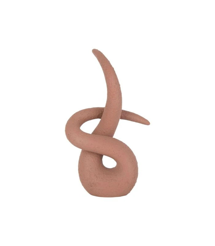 PRESENT TIME Ornament Abstract Art Knot - Terracotta 3 PRESENT TIME Ornament Abstract Art Knot - Terracotta