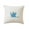 CIGOGNE Bleu Canard - Kussen Katoen -Thuis Accessoires Winkel 01862d56e0e14210bc97466c08718380