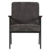 WOOOD Sally Fauteuil - Ribstof - Antraciet - 87x65x82 -Thuis Accessoires Winkel 03285436aaa3468ca03d95d5cec7beb3