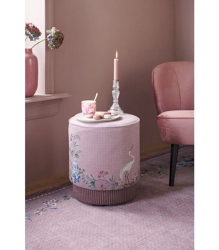 Pip Studio Poef Jolie Medium - Roze - 45x40x40 4 Pip Studio Poef Jolie Medium - Roze - 45x40x40 - Afbeelding 2