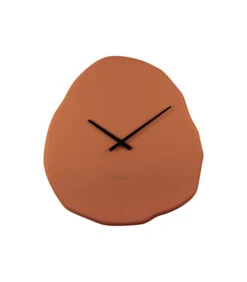 Karlsson Wandklok Organic Round - Oranje - 35x2x38cm