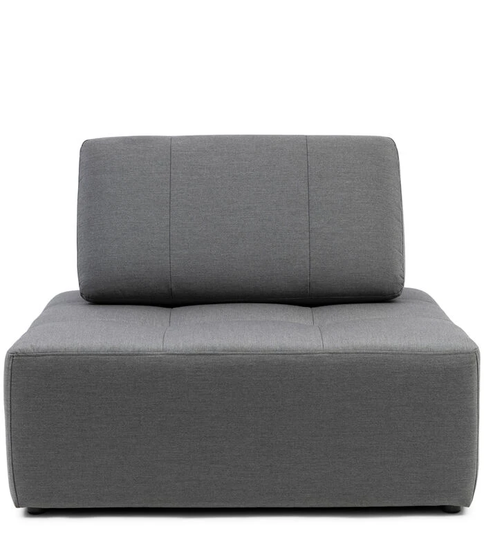 Îlot De Salon D'extérieur,sunbrella Solid,flanelle 2 Îlot De Salon D'extérieur,sunbrella Solid,flanelle