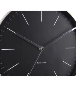 Karlsson Wandklok Minimal - Zwart, Nikkel Behuizing - Ø27,5cm 11 Karlsson Wandklok Minimal - Zwart, Nikkel Behuizing - Ø27,5cm -Thuis Accessoires Winkel 06eae1d63b5a43cdabf4ff8099110725