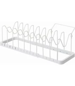 Yamazaki Extendable Pot Lid & Pan Holder - Tower - White 9 Yamazaki Extendable Pot Lid & Pan Holder - Tower - White -Thuis Accessoires Winkel 06f8132e9339479ba19fc819b6800a6b