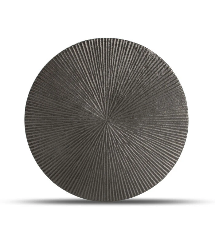 Onderzetter 20cm Geribbeld Zwart Charm 4 Onderzetter 20cm Geribbeld Zwart Charm - Afbeelding 2