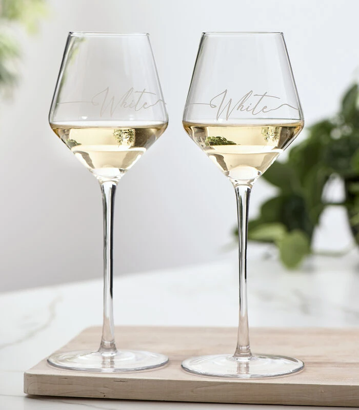 Wijnglazen Witte Wijn - RM White Wine Glass - Transparant - Set 2 Stuks 4 Wijnglazen Witte Wijn - RM White Wine Glass - Transparant - Set 2 Stuks - Afbeelding 2