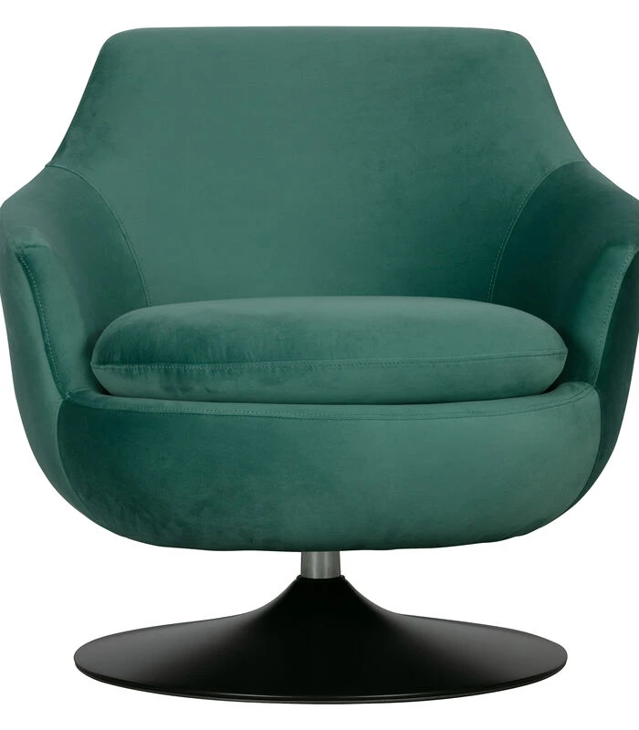 Exclusive Jada Draaifauteuil - Velvet - Teal - 78x79x82 3 Exclusive Jada Draaifauteuil - Velvet - Teal - 78x79x82