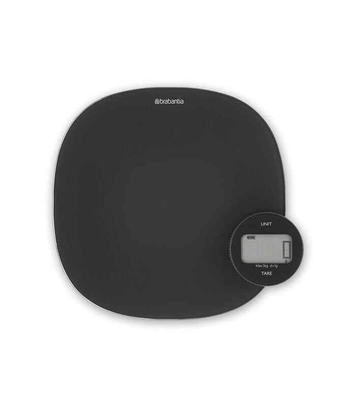 Brabantia Tasty+ Keukenweegschaal Met Dynamo, Digitaal- Dark Grey 3 Brabantia Tasty+ Keukenweegschaal Met Dynamo, Digitaal- Dark Grey