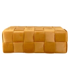 Leitmotiv Bank Weaved - Oker - 100x39x38cm -Thuis Accessoires Winkel 0b69685958c34006bdcb0142ed5f781b