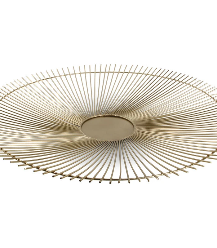 Draadmand 53xH5cm Goud Twisted Iris 3 Draadmand 53xH5cm Goud Twisted Iris