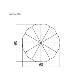 Drijvende XL-buitenpoef Zee-egelvorm Raffia-effect -Thuis Accessoires Winkel 0ce759f6f7b544af8815f66c4632ef2d