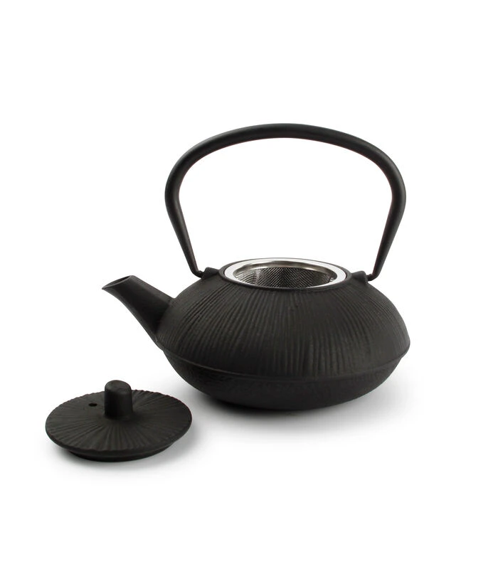 Theepot 50cl Strepen Zwart My Tea 4 Theepot 50cl Strepen Zwart My Tea - Afbeelding 2