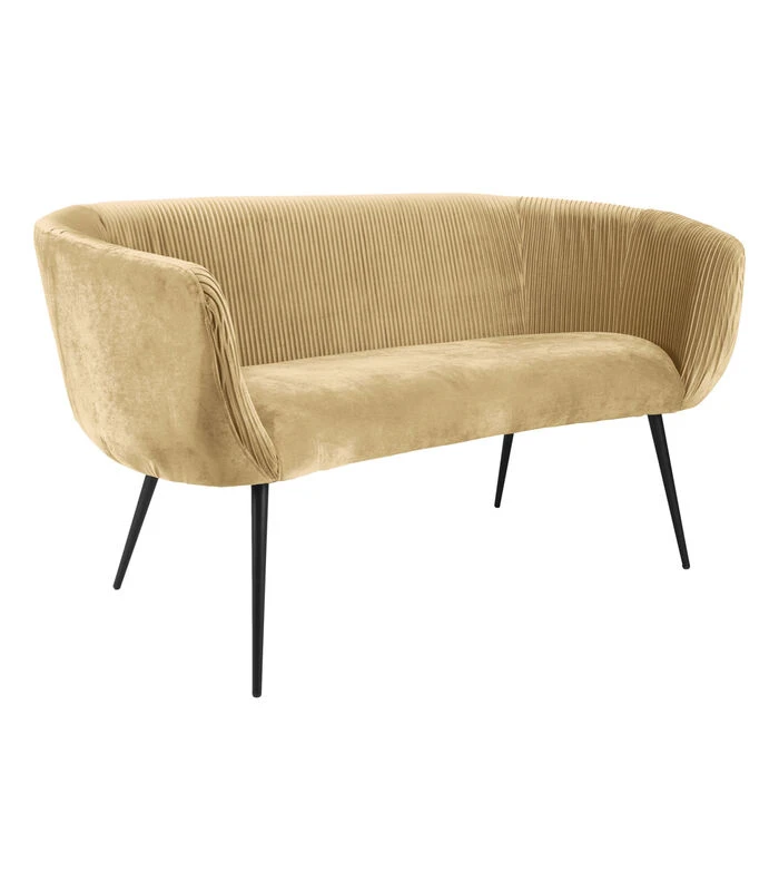 Leitmotiv Bank Majestic - Latte Bruin - 142x72x77,5cm 4 Leitmotiv Bank Majestic - Latte Bruin - 142x72x77,5cm - Afbeelding 2