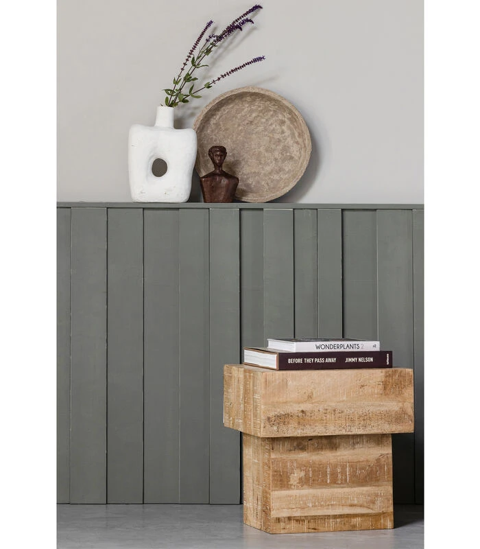 Balk Too Salontafel - Hout - Naturel - 50x50x35 4 Balk Too Salontafel - Hout - Naturel - 50x50x35 - Afbeelding 2