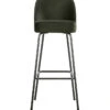 BePureHome Vogue Barstoel - Fluweel - Dark Green - 103x50x55 -Thuis Accessoires Winkel 0fddefdfe22f44619a647be5e1157a4b