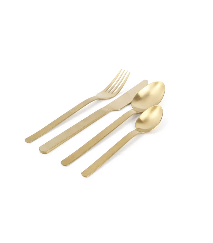 Bestekset 24-delig Mat Champagne Supreme 4 Bestekset 24-delig Mat Champagne Supreme - Afbeelding 2