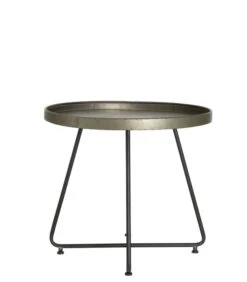 Bijzettafel Hylke - Tin - Ø64,5cm -Thuis Accessoires Winkel 114af128852340e685e990a92ea677fe