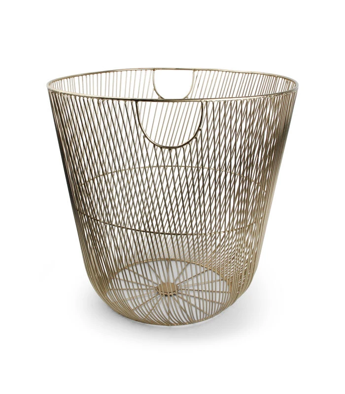 Draadmand 44xH42cm Goud Twisted Iris 3 Draadmand 44xH42cm Goud Twisted Iris