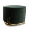Poef 55xH40cm Velvet Groen Misa