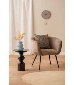 Leitmotiv Bijzettafel Chess King - Zwart - 40,5x40,5x48cm -Thuis Accessoires Winkel 143a1f154ac74ec190ac6fedab49a941