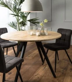 Eettafel Magnifera - Hout/Zwart - Ø120cm 10 Eettafel Magnifera - Hout/Zwart - Ø120cm -Thuis Accessoires Winkel 15cd9ce474aa46199183debcb58a110d