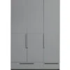 WOOOD Pure Kast 3-Deurs - Grenen - Betongrijs - 215x142x60 -Thuis Accessoires Winkel 166fa46d156143e09eb78c062522d476