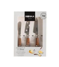 Kaasmessenset Mini Vienna - 3 Kaasmessen - Bruin -Thuis Accessoires Winkel 16a28df3e524442281b14270a44accff