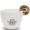 Koffiemok, Mok/ Kopje Goud Detail - It's Cookie Time - Wit - 300 ML -Thuis Accessoires Winkel 18ccc2dce383452d8f8261f28030d4bc