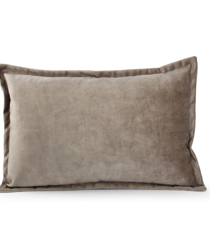 Kussen 60x40cm Velvet Taupe Lounge 3 Kussen 60x40cm Velvet Taupe Lounge