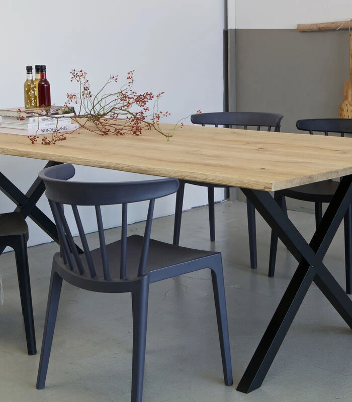 WOOOD Tablo X-Poot 1 Stuks - Metaal - Zwart - 72x79x10 4 WOOOD Tablo X-Poot 1 Stuks - Metaal - Zwart - 72x79x10 - Afbeelding 2