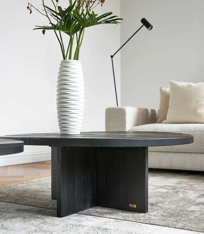 Salontafel Rond - Sherwood Table - Zwart 4 Salontafel Rond - Sherwood Table - Zwart - Afbeelding 2