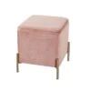 Leitmotiv Poef Snog - Roze/Goud - 45x45x47cm