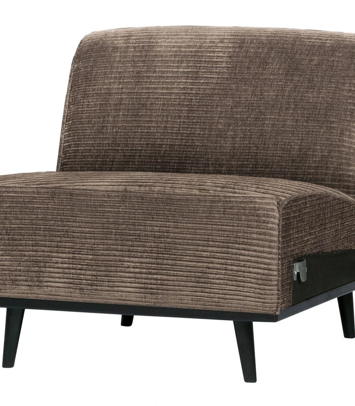 BePureHome Statement 1-Zits Element - Ribstof - Taupe - 77x79x93 4 BePureHome Statement 1-Zits Element - Ribstof - Taupe - 77x79x93 - Afbeelding 2