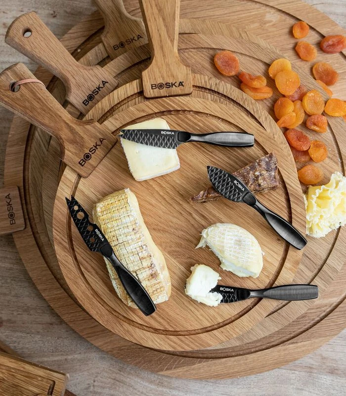 Kaasmessenset Mini Monaco+ Zwart - 4 Kaasmessen - Zwart 4 Kaasmessenset Mini Monaco+ Zwart - 4 Kaasmessen - Zwart - Afbeelding 2