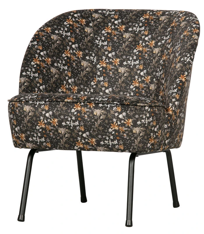 BePureHome Vogue Fauteuil - Velvet - Aquarel Flower - 69x57x70 5 BePureHome Vogue Fauteuil - Velvet - Aquarel Flower - 69x57x70 - Afbeelding 3