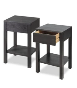 2 X Nachtkastje TOMMY In Berkenhout