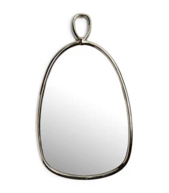 Spiegel Organische Met Ophanghaak,Wandspiegel - Cloudy Sky - Silver