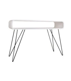 Metro Sofa Tafel Wit/ Zwarte Poten