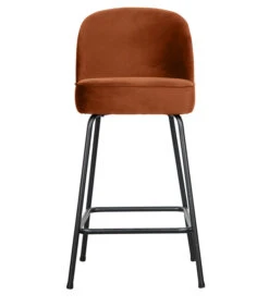 BePureHome Barstoel Vogue - Fluweel - Roest - 89x50x55