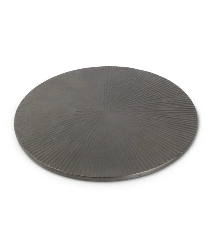 Onderzetter 20cm Geribbeld Zwart Charm 3 Onderzetter 20cm Geribbeld Zwart Charm