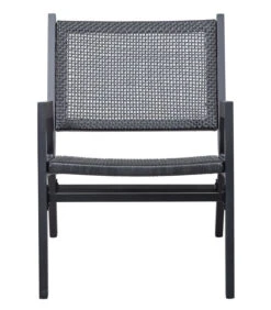 WOOOD Pem Fauteuil Met Armleuning - Aluminium - Zwart - 75x62x78 -Thuis Accessoires Winkel 20c90e092972486dab5316a8acd94912