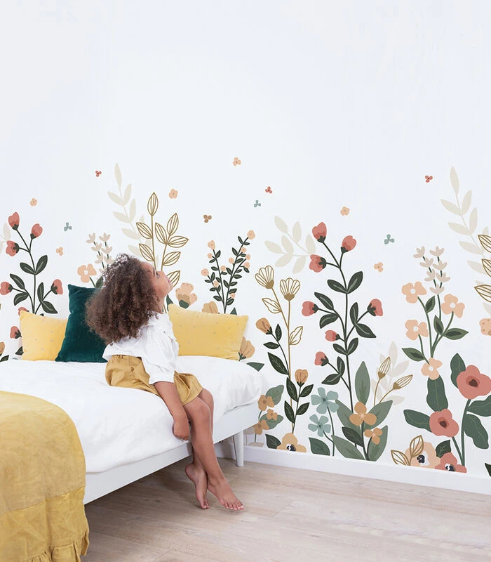 BLOEM Behang Wanddecoratie - Voorjaarsbloemen 3 BLOEM Behang Wanddecoratie - Voorjaarsbloemen