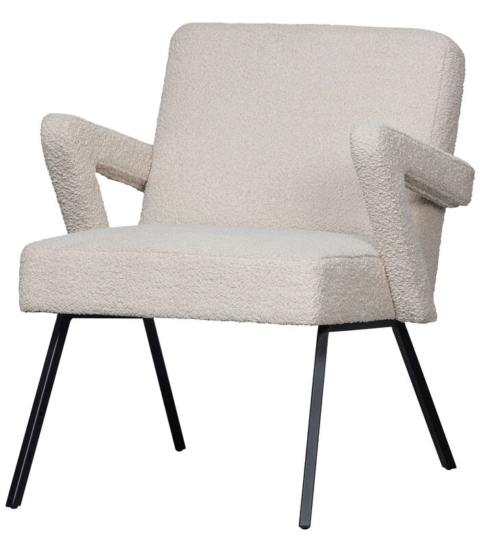 WOOOD Fauteuil Clark - Bouclé - Naturel - 83x60x80 3 WOOOD Fauteuil Clark - Bouclé - Naturel - 83x60x80