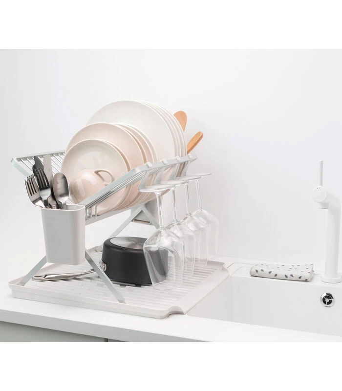 Brabantia SinkSide Inklapbaar Afdruiprek, Groot - Light Grey 4 Brabantia SinkSide Inklapbaar Afdruiprek, Groot - Light Grey - Afbeelding 2