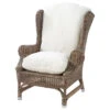 Tuinstoel Met Kussen - Nicolas Outdoor Wing Chair - Bruin