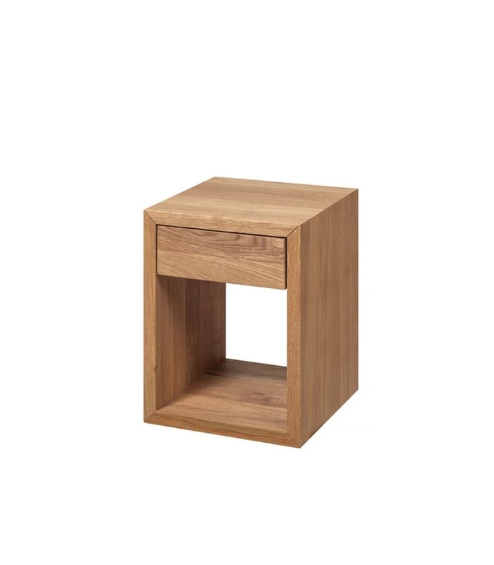 Zwevend Nachtkastje HUGO In Eikenhout 5 Zwevend Nachtkastje HUGO In Eikenhout - Afbeelding 3