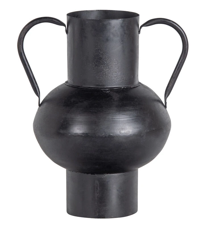 Exclusive Vere Vaas - Metaal - Zwart - 28x24x20 3 Exclusive Vere Vaas - Metaal - Zwart - 28x24x20