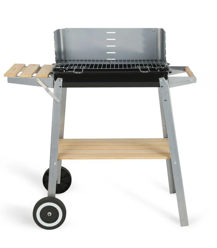 LIVOO Houtskoolbarbecue Afwerking Hout 3 LIVOO Houtskoolbarbecue Afwerking Hout