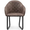 Eetkamerstoel Met Armleuning - Ritz Armchair - Bruin -Thuis Accessoires Winkel 2b67a5672b5648bfa14c4905c57ce1ca