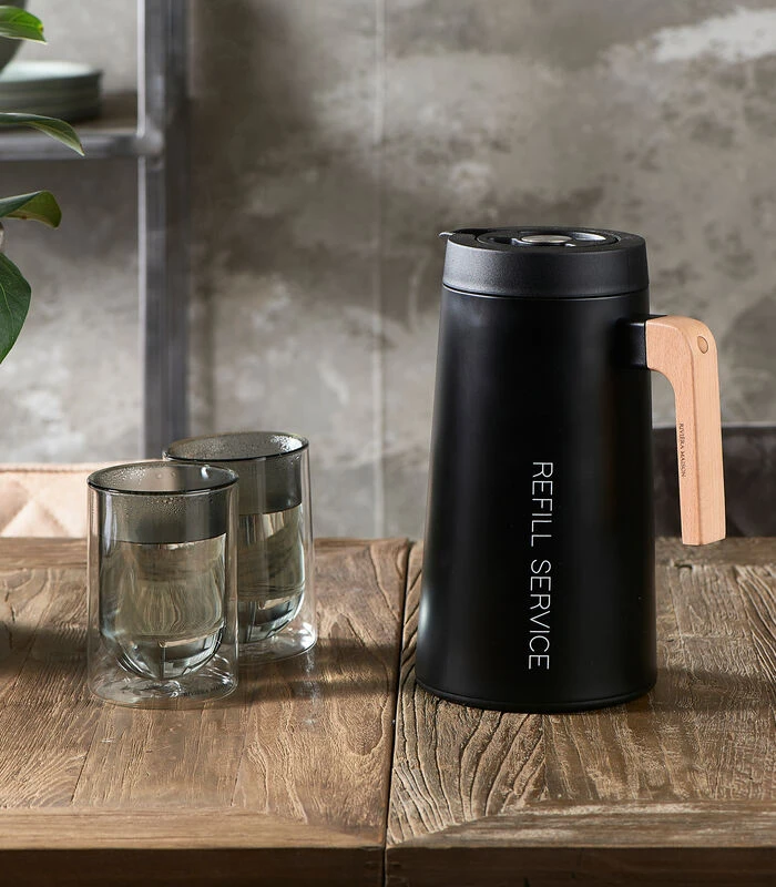 Thermoskan - Refill Service Thermos Flask - Zwart 4 Thermoskan - Refill Service Thermos Flask - Zwart - Afbeelding 2